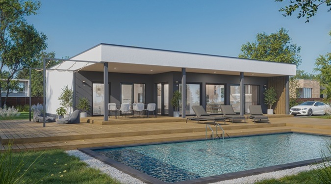 Casa prefabbricata economica in legno, ottima per chi cerca una soluzione duratura e green.