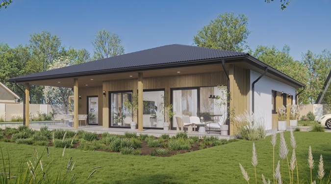 Casa prefabbricata economica in legno, ottima per chi cerca una soluzione duratura e green.